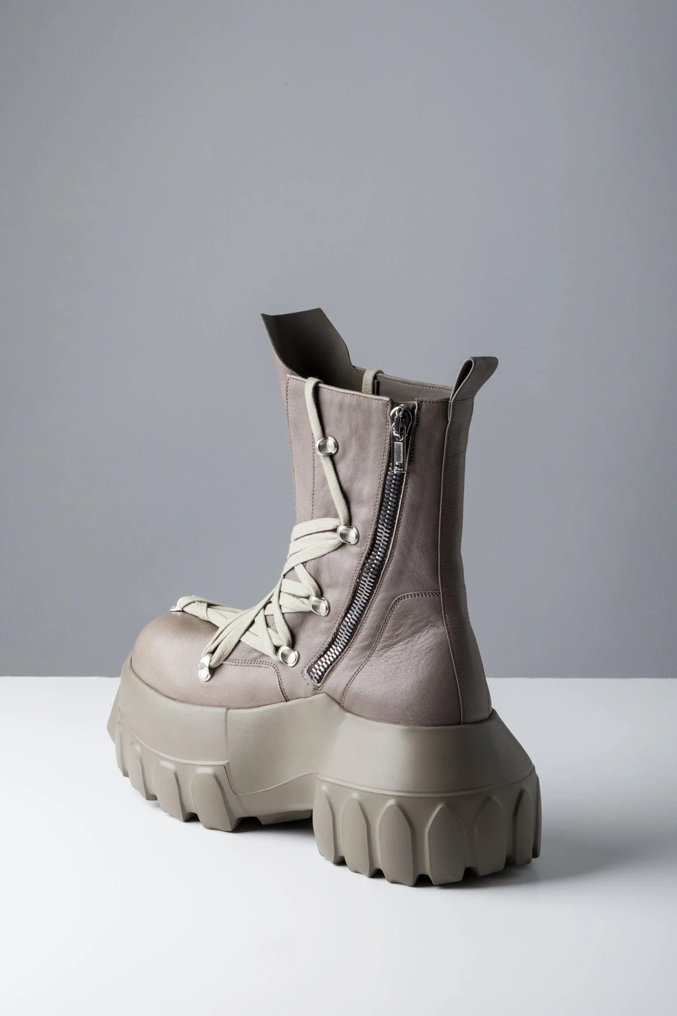 Rick Owens Megalaced Mega Tractor in Dust SS25 - Image 4