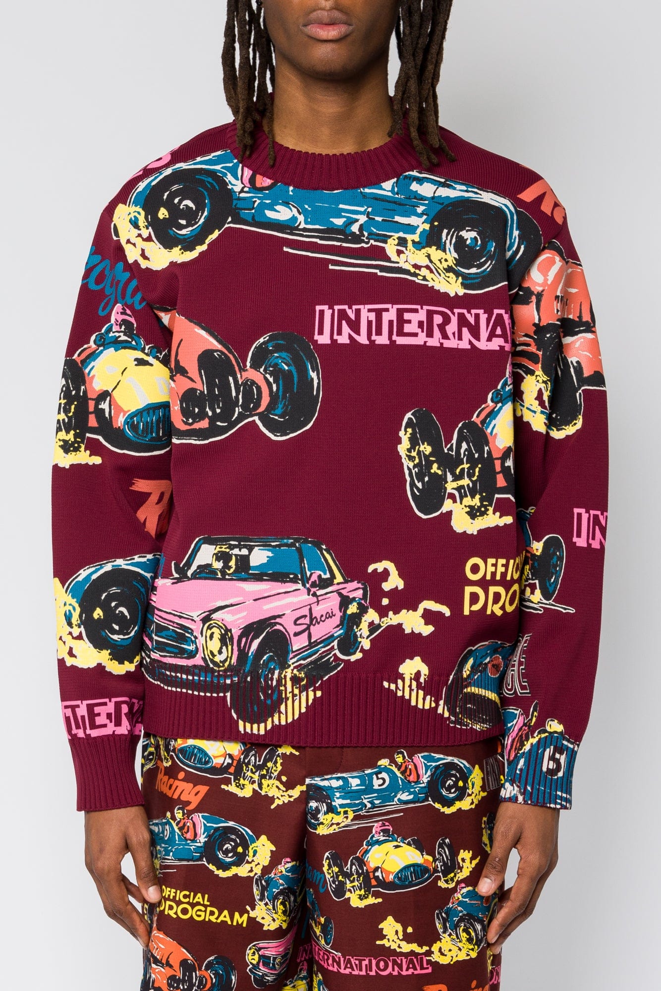 Sacai Car Race Knit Pullover