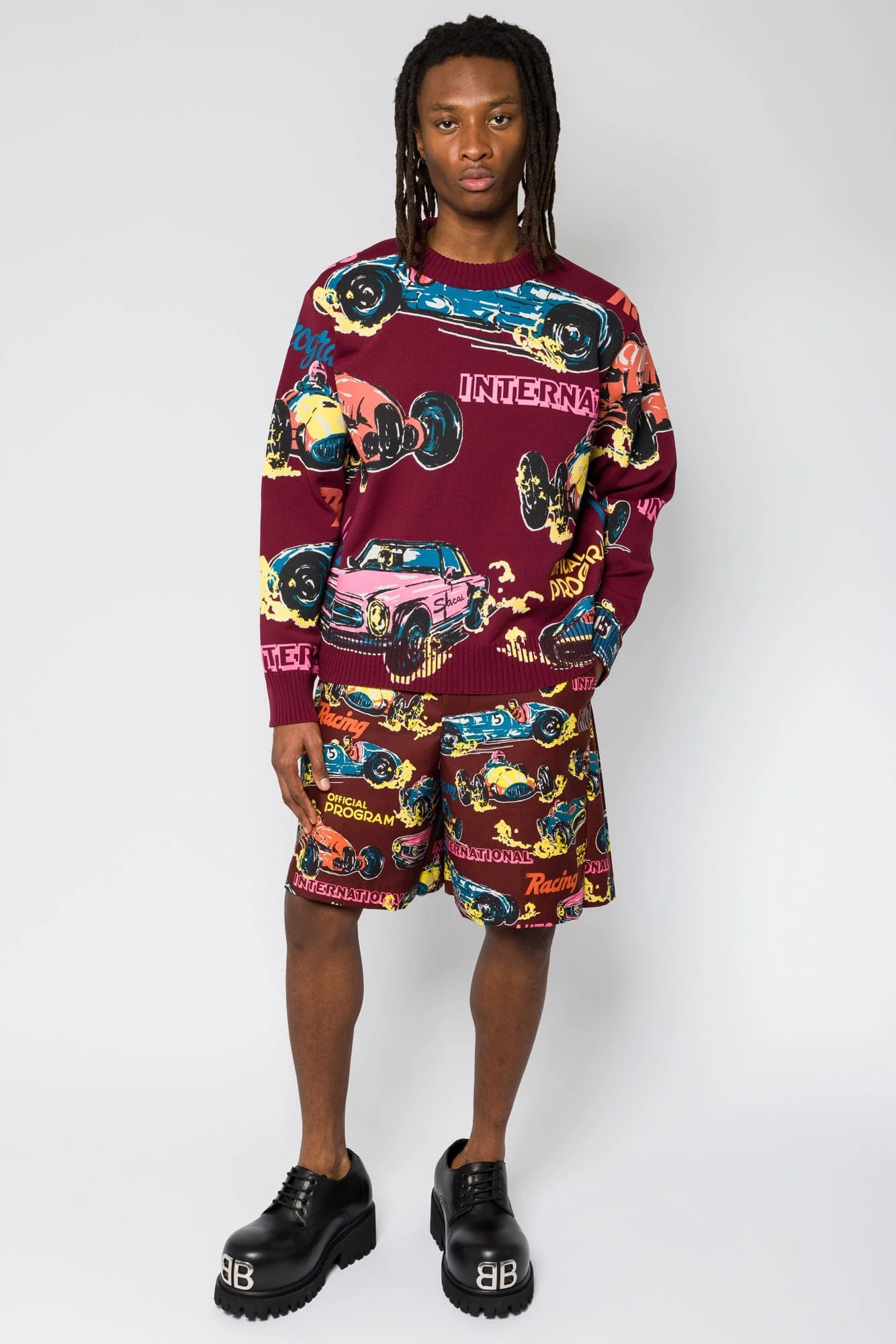 Sacai Car Race Knit Pullover - Image 4